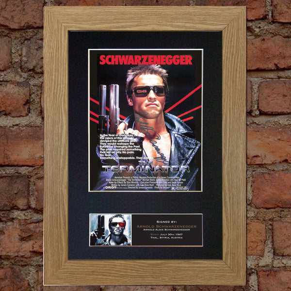TERMINATOR Movie Poster Quality Autograph Mounted Signed Photo RePrint A4 730