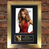 BEYONCE No1 Mounted Signed Photo Reproduction Autograph Print A4 234