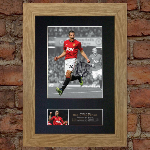 ROBIN VAN PERSIE No2 Signed Autograph Mounted Photo REPRODUCTION PRINT A4 389