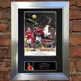 WAYNE ROONEY OVERHEAD KICK Mounted Signed Photo Reproduction Autograph Print 55