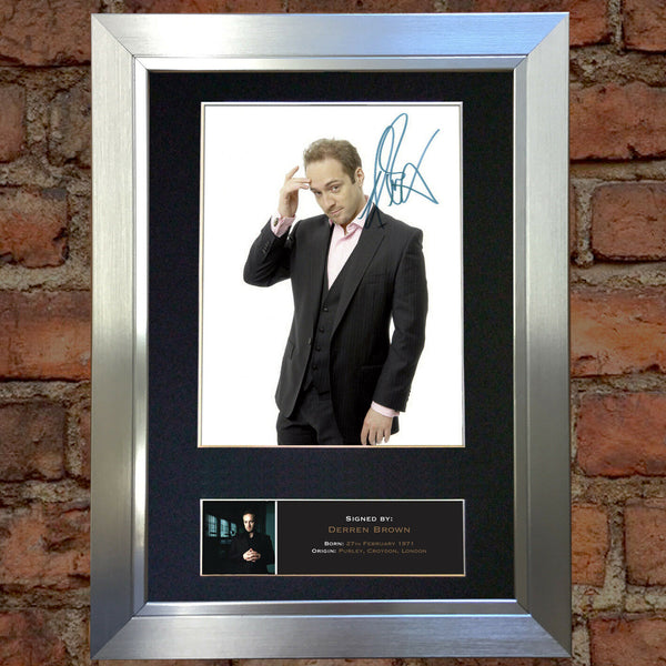 DERREN BROWN Quality Autograph Mounted Photo Reproduction A4 Print 482