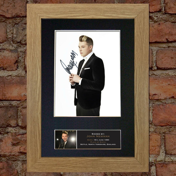 JOHN NEWMAN Autograph Mounted Photo Reproduction QUALITY PRINT A4 411