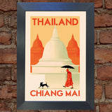 THAILAND VINTAGE RETRO TRAVEL Poster Nostalgic Home Print Wall Art Decor #72