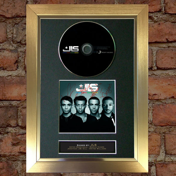 JLS Album Signed CD COVER MOUNTED A4 Autograph Print 28
