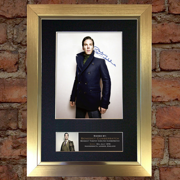 Benedict Cumberbatch Signed Autograph Mounted Photo Reproduction PRINT A4 420