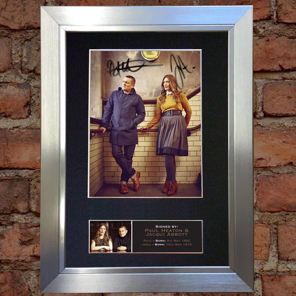 PAUL HEATON & JACQUI ABBOTT Signed Autograph Mounted Photo RE-PRINT A4 687