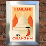 THAILAND VINTAGE RETRO TRAVEL Poster Nostalgic Home Print Wall Art Decor #72