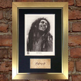 BOB MARLEY Autograph Mounted Photo Reproduction QUALITY PRINT A4 62