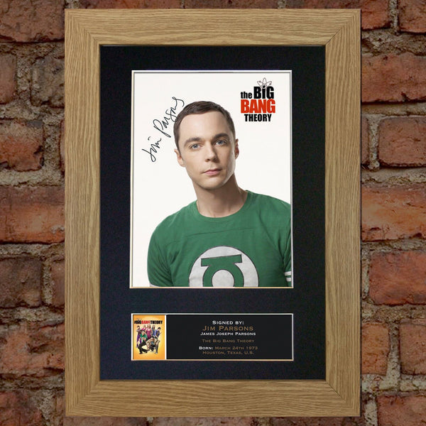 JIM PARSONS Big Bang Mounted Signed Photo Reproduction Autograph Print A4 340