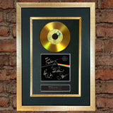#96 GOLD DISC PINK FLOYD Dark Side of The Moon Signed Autograph Mounted Repro A4