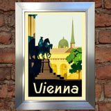 VIENNA VINTAGE RETRO TRAVEL Poster Nostalgic Home Print Wall Art Decor #73