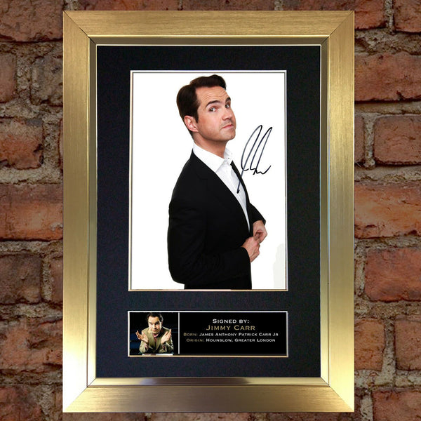 JIMMY CARR Autograph Mounted Photo Reproduction QUALITY PRINT A4 131