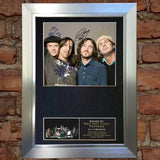 RED HOT CHILI PEPPERS Mounted Signed Photo Reproduction Autograph Print A4 183