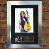 MALCOLM YOUNG ACDC (Very Rare) Signed Autograph Mounted Photo RE- PRINT A4 690