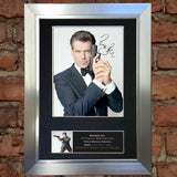 PIERCE BROSNAN Mounted Signed Photo Reproduction Autograph Print A4 275