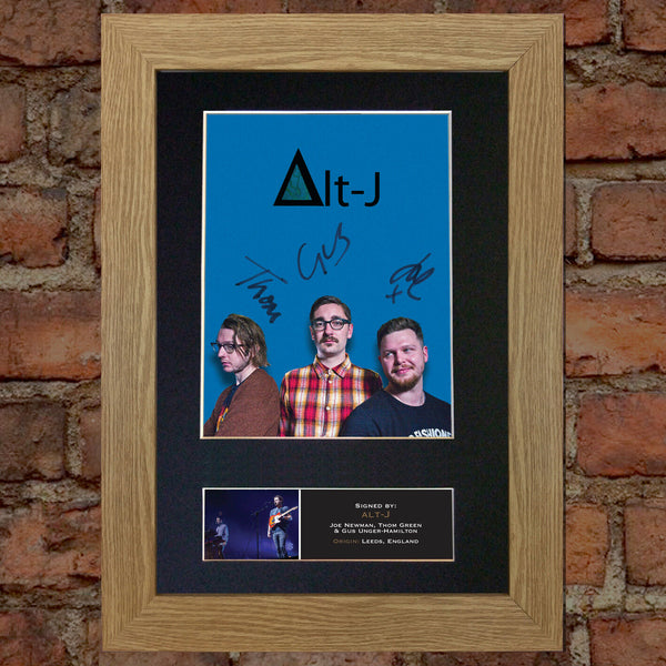 ALT J Quality Autograph Mounted Signed Photo PRINT A4 520