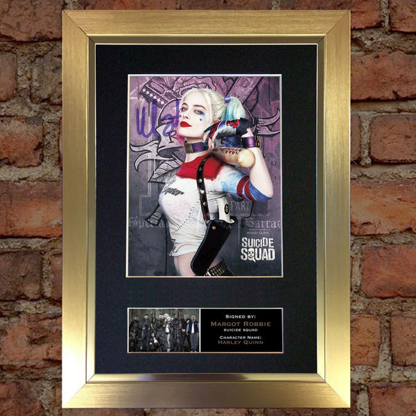 SUICIDE SQUAD Harley Quinn Signed Autograph Mounted Photo Repro A4 Print 618