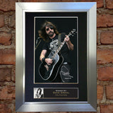 DAVE GROHL Foo Fighters Mounted Signed Photo Reproduction Autograph Print A4 77