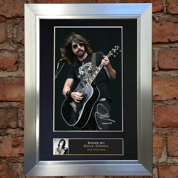DAVE GROHL Foo Fighters Mounted Signed Photo Reproduction Autograph Print A4 77
