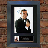 SEAN CONNERY Mounted Signed Photo Reproduction Autograph Print A4 130