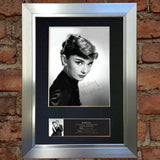 AUDREY HEPBURN Signed Autograph Mounted Photo Reproduction Print A4 513