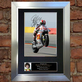 MARCO SIMONCELLI Mounted Signed Photo Reproduction Autograph Print A4 35