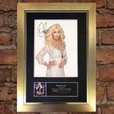 CHER Mounted Signed Photo Reproduction Autograph Print A4 224