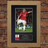 PAUL SCHOLES Autograph Mounted Signed Photo Reproduction Print A4 50