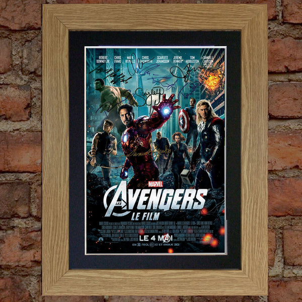 THE AVENGERS Mounted Signed Photo Reproduction Autograph Print A4 263