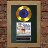 #95 GOLD DISC OLLY MURS In Case Album Signed Autograph Mounted Photo Repro A4