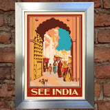 INDIA VINTAGE RETRO TRAVEL Poster Nostalgic Home Art Print Wall Decor #39