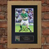 BRIAN ODRISCOLL Quality Reproduction Autograph Mounted Photo Print A4 572