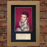ELVIS PRESLEY Mounted Signed Photo Reproduction Autograph Print A4 70