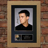 ROBBIE WILLIAMS Mounted Signed Photo Reproduction Autograph Print A4 71
