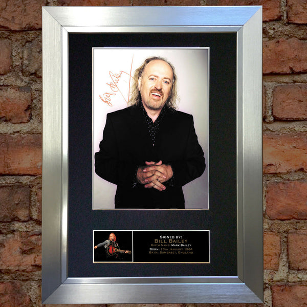 BILL BAILEY Mounted Signed Photo Reproduction Autograph Print A4 109
