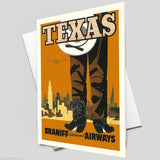 TEXAS VINTAGE RETRO TRAVEL Poster Nostalgic Home Print Wall Art Decor #71
