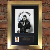 CHARLIE HUNNAM Sons of Anarchy Signed Autograph Mounted Photo PRINT A4 589