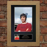 GEORGE BEST Signed Autograph Mounted Photo Reproduction PRINT A4 140