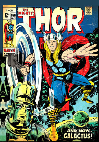 THOR Comic Cover 160th Edition Cover Reproduction Vintage Wall Art Print #29