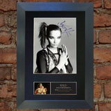 BJORK Signed Autograph Quality Mounted Photo Reproduction A4 528