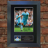 SERGIO AGUERO Man City Signed Quality Autograph Mounted Photo Repro A4 Print 455
