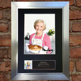 MARY BERRY Great British Bake Off Signed Autograph Mounted PRINT A4 592