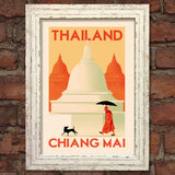 THAILAND VINTAGE RETRO TRAVEL Poster Nostalgic Home Print Wall Art Decor #72