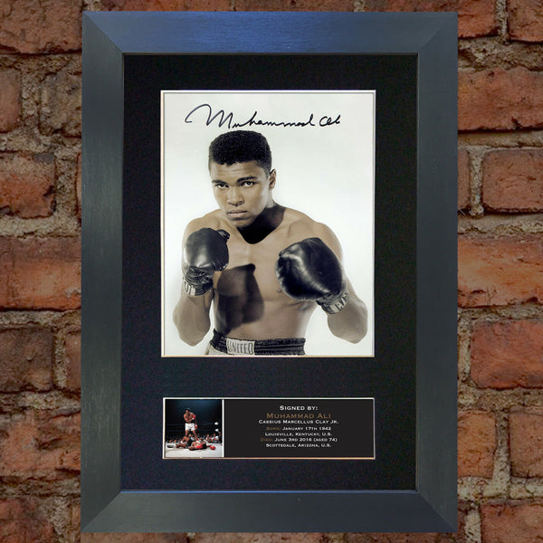 Muhammad Ali #2 Quality Autograph Mounted Signed Photo RePrint Poster 746