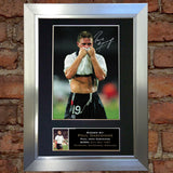 PAUL GASCOIGNE GAZZA Autograph Mounted Signed Photo Reproduction A4 313