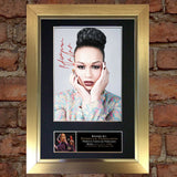 REBECCA FERGUSON Mounted Signed Photo Reproduction Autograph Print A4 214
