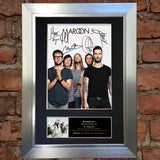MAROON 5 Mounted Signed Photo Reproduction Autograph Print A4 125