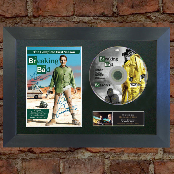 BREAKING BAD DVD Mounted Signed Photo Reproduction Autograph Print A4 67