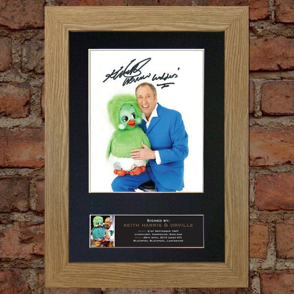 KEITH HARRIS & ORVILLE Quality Autograph Mounted Signed Photo Re-Print A4 737