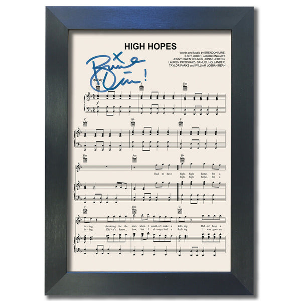 Panic at the Disco High Hopes Signed Music Sheet Album Autograph Print #802